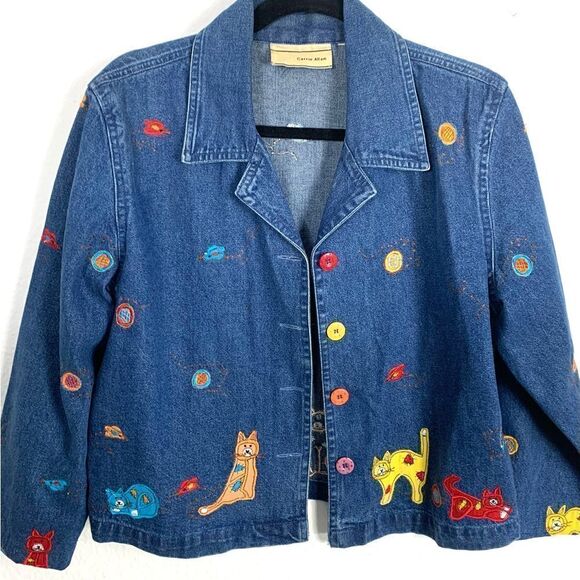 Vintage Cat Embroidered Jacket  - Picture 6 of 12
